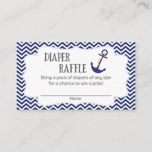 Carte D'accompagnement Baby shower Ancres nautiques Repas de Queue