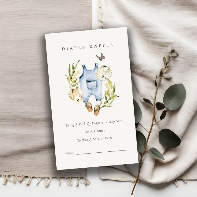 Carte D'accompagnement Baby shower au feuillage de papier pour garçon (Créateur téléchargé)