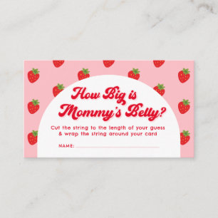 Carte D'accompagnement Baby Shower aux Fruits Rouges : Quelle est la Tail