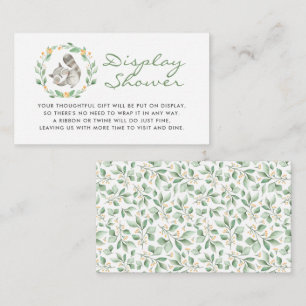 Carte D'accompagnement Baby shower Bébé Bleu Booties avec douche