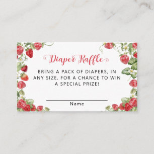 Carte D'accompagnement Baby shower Berry Sweet Strawberry