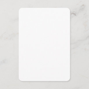 Carte D'accompagnement Baby shower blanc clair de 3,5 po x 5 po blanc mat