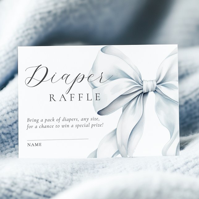 Carte D'accompagnement Baby shower Bleu Brousse Raffin (Créateur téléchargé)