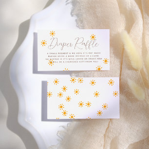 Carte D'accompagnement Baby shower Boho Sun Little Sunshine