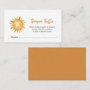 Carte D'accompagnement Baby shower Boho Sunshine Tirage de couche