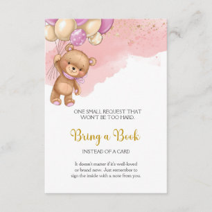 Carte D'accompagnement Baby shower Book for Baby Encape Card