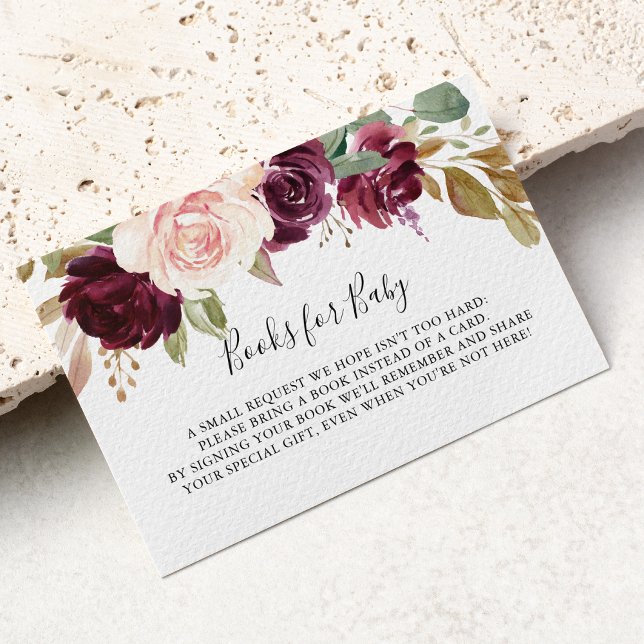 Carte D'accompagnement Baby shower botanique floral rustique Demande de r (Créateur téléchargé)