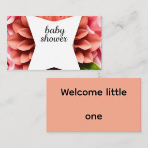 Carte D'accompagnement Baby Shower – Célébration d'un petit miracle