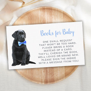Carte D'accompagnement Baby shower Chien Chien Chien bleu Demande de rése