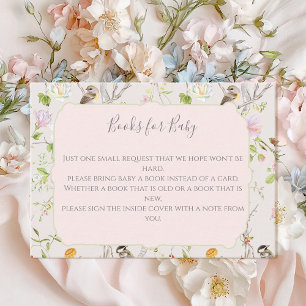 Carte D'accompagnement Baby shower chinois rose floral