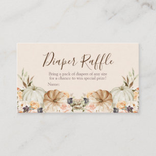 Carte D'accompagnement Baby shower citrouille orange brûlé - Déchets de c