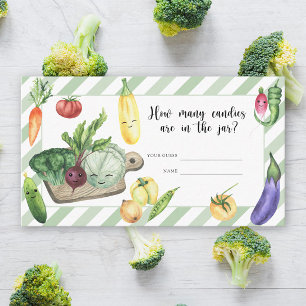 Carte D'accompagnement Baby shower cultivé localement - Combien de bonbon