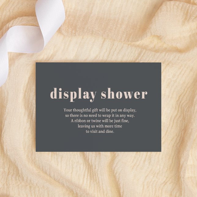 Carte D'accompagnement Baby shower d'affichage de la typographie de Boho  (Créateur téléchargé)