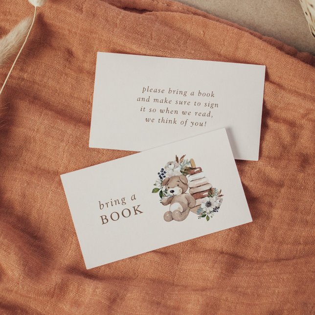 Carte D'accompagnement Baby shower d'allaitement Neutral Boho Apportez un (Créateur téléchargé)