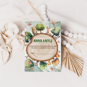 Carte D'accompagnement Baby shower d'animaux de l'aquarelle de la couche