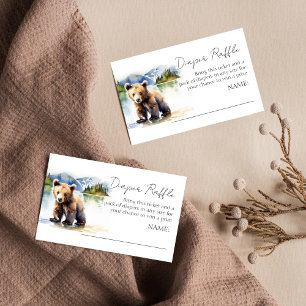 Carte D'accompagnement Baby shower d'attente rapide tombole