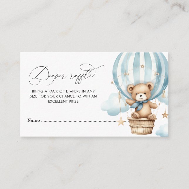 Carte D'accompagnement Baby shower d'attente rapide tombole (Devant)