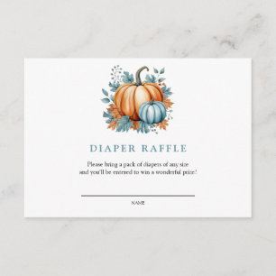 Carte D'accompagnement Baby shower d'automne citrouille Fromage de couc