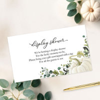 Baby shower d'automne Citrouille verdoyant douche