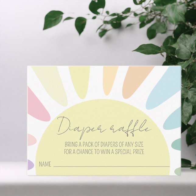 Carte D'accompagnement Baby shower de Baby shower solaire Raffin de couch (Créateur téléchargé)