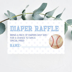 Carte D'accompagnement Baby shower de baseball Sports Déchets Raffle