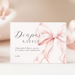 Carte D'accompagnement Baby shower de béquille rose Raffin