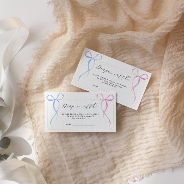 Carte D'accompagnement Baby shower de billet de béquille bleu rose (Créateur téléchargé)