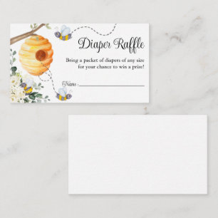 Carte D'accompagnement Baby shower de billet pour le raffle de la couche