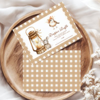 Baby shower de bois En vichy Disser Raffle