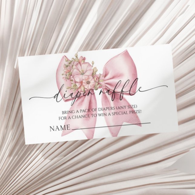 Carte D'accompagnement Baby shower de boue rose floral Raffin (Créateur téléchargé)