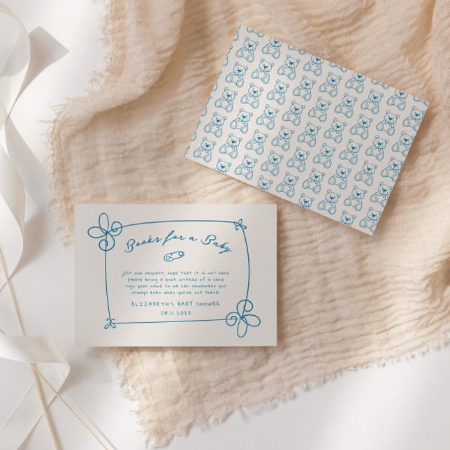 Carte D'accompagnement Baby shower de cadre à mâchoires molles (Créateur téléchargé)