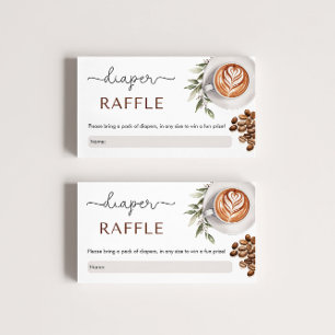 Carte D'accompagnement Baby shower de café - Bébé brasse du pain Raffle
