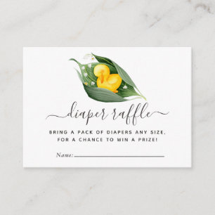 Carte D'accompagnement Baby shower de caniche à ressort, feuillards