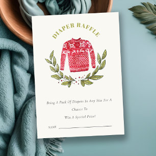 Carte D'accompagnement Baby shower de carafe de couches moelleuses à feui