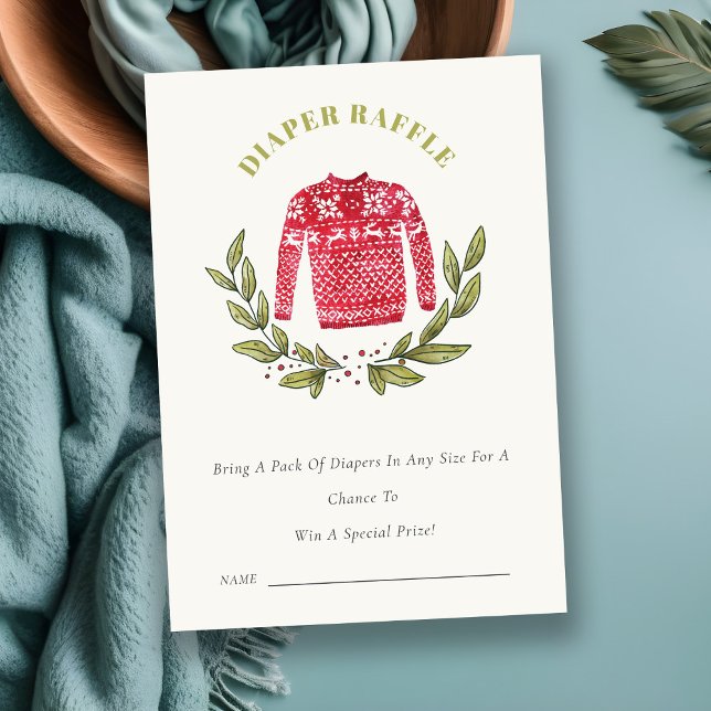 Carte D'accompagnement Baby shower de carafe de couches moelleuses à feui (Créateur téléchargé)