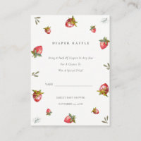 Baby shower de carafe de fraise rouge mignonne