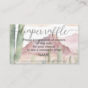 Carte D'accompagnement Baby shower de carafe de la couche désert de Boho