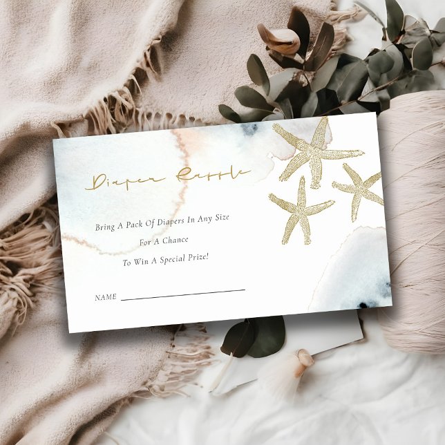 Carte D'accompagnement Baby shower de carafe doré bleu croustillant (Créateur téléchargé)