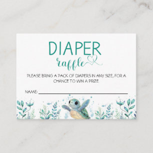 Carte D'accompagnement Baby shower de carafe tortue