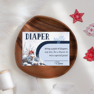 Carte D'accompagnement Baby shower de cardinal de plongée d'hiver Bird