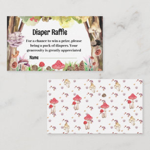 Carte D'accompagnement baby shower de champignon sur mesure tombole de co