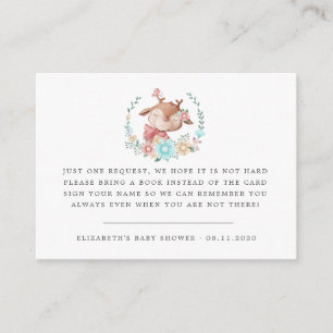Carte D'accompagnement baby shower de chevreuils