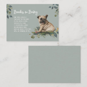 Carte D'accompagnement Baby shower de chien Carlin de chiot demande de li