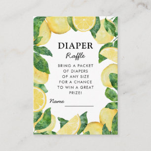 Carte D'accompagnement Baby shower de citron de fraise