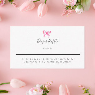 Carte D'accompagnement Baby shower de coquette de la chaudière rose