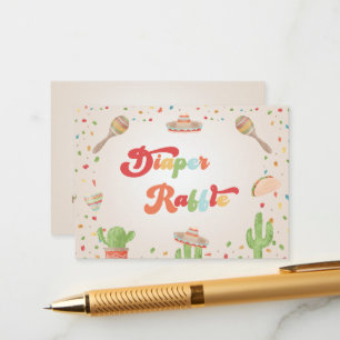 Carte D'accompagnement Baby shower de  de  de couches Fiesta Super coloré