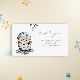 Carte D'accompagnement Baby shower de demande de carnet de nids d'oiseaux