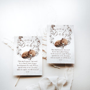 Carte D'accompagnement Baby shower de demande de carnet d'hiver pour l'ou