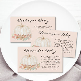 Carte D'accompagnement Baby shower de demande de citrouille