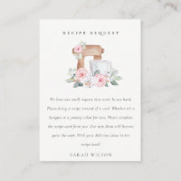Baby shower de demande de recette florale Blush Ca